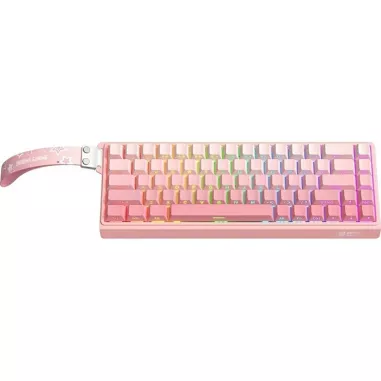 Teclado Onikuma G69 60% RGB Inalambrico - Rosa