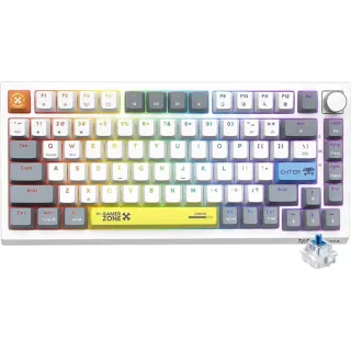 Teclado Onikuma G52 75% RGB USB - Blanco