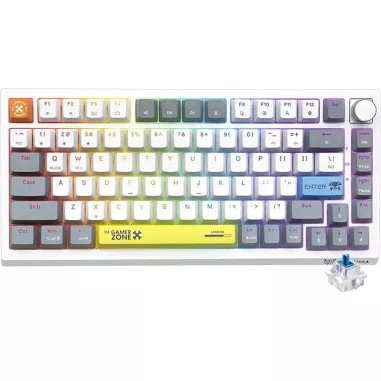 Teclado Onikuma G52 75% RGB USB - Blanco