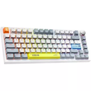 Teclado Onikuma G52 75% RGB USB - Blanco 2