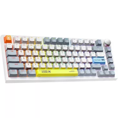 Teclado Onikuma G52 75% RGB USB - Blanco