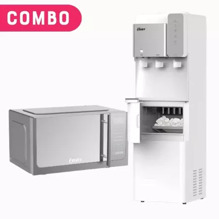 Combo Oster Bebedero Con Fabricadora De Hielo + Microondas 30L