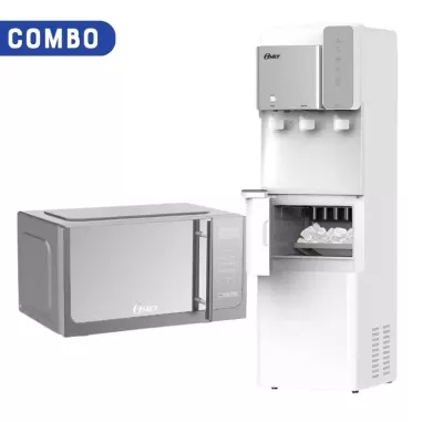 Combo Oster Bebedero Con Fabricadora De Hielo + Microondas 30L