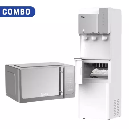 Combo Oster Bebedero Con Fabricadora De Hielo + Microondas 30L