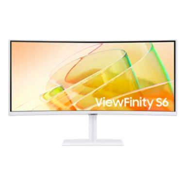 Monitor Samsung ViewFinity S6 34" WQHD – Curvo, Ultrawide, Blanco