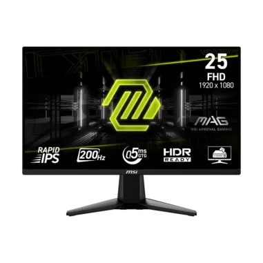 Monitor Gamer MSI MAG 255F E20 24.5" FHD – 200Hz, 0.5ms, Rapid IPS, FreeSync Premium