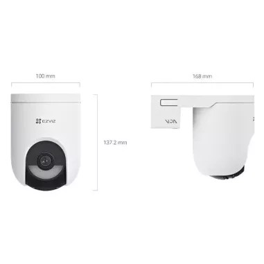 Cámara EZVIZ HB8C – 2K+, Batería, 360°, Pan & Tilt, Visión Nocturna e IA