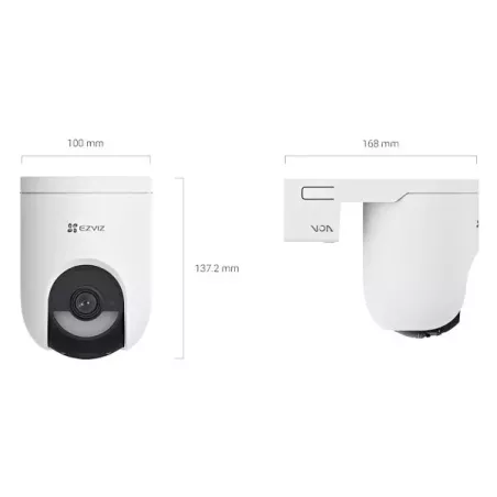 Cámara EZVIZ HB8C – 2K+, Batería, 360°, Pan & Tilt, Visión Nocturna e IA