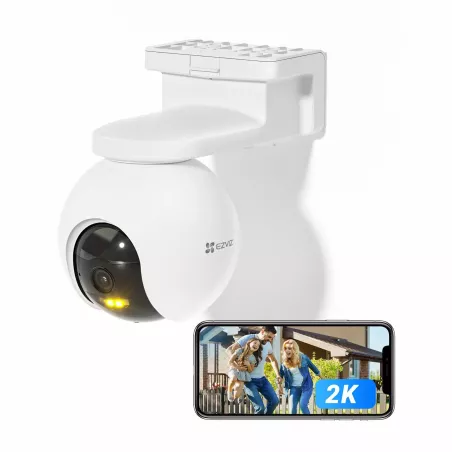 Cámara EZVIZ HB8 – 2K+, Batería, 360°, Pan & Tilt, Visión Nocturna e IA