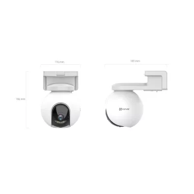 Cámara EZVIZ HB8 – 2K+, Batería, 360°, Pan & Tilt, Visión Nocturna e IA