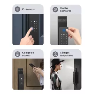 Cerradura Inteligente EZVIZ DL50FVS – Reconocimiento Facial 3D, Huella, WiFi, Bluetooth y Cámara 2