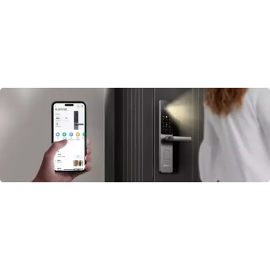 Cerradura Inteligente EZVIZ DL20FVS – Huella Digital, Reconocimiento Facial, WiFi y Bluetooth