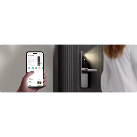 Cerradura Inteligente EZVIZ DL20FVS – Huella Digital, Reconocimiento Facial, WiFi y Bluetooth