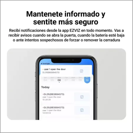 Cerradura Inteligente EZVIZ DL06 – Huella Digital, Contraseña, Tarjeta, WiFi y Bluetooth