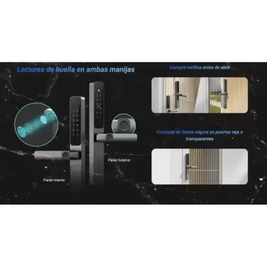 Cerradura Inteligente EZVIZ DL06 – Huella Digital, Contraseña, Tarjeta, WiFi y Bluetooth