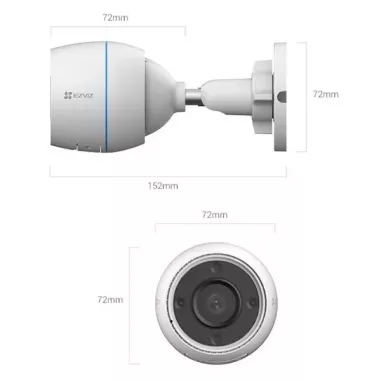Cámara EZVIZ H3C – Full HD, Exterior, Visión Nocturna y Detección Inteligente de Personas