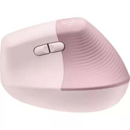 Mouse Logitech Lift Vertical - Ergonómico, Inalámbrico - Rosa