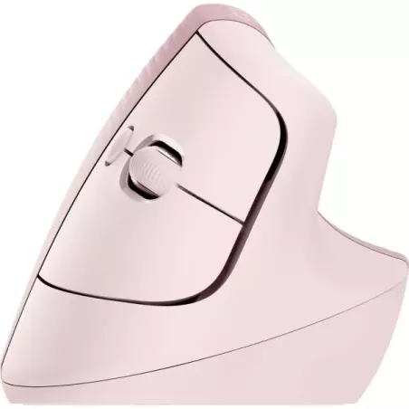Mouse Logitech Lift Vertical - Ergonómico, Inalámbrico - Rosa