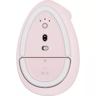 Mouse Logitech Lift Vertical - Ergonómico, Inalámbrico - Rosa