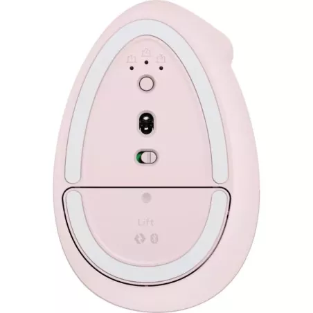 Mouse Logitech Lift Vertical - Ergonómico, Inalámbrico - Rosa