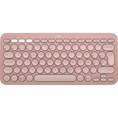 Teclado Logitech K380S Bluetooth - Rosa