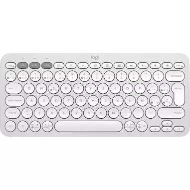 Teclado Logitech Pebble Keys 2 K380S Wireless - Blanco