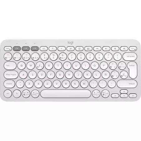 Teclado Logitech Pebble Keys 2 K380S Wireless - Blanco