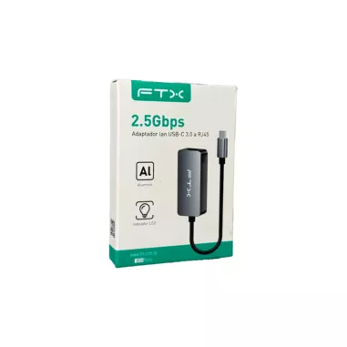 Adaptador FTX USB-C a RJ45 2.5Gbps - Gris
