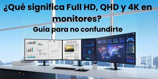 ¿Qué significa Full HD, QHD y 4K en monitores? Guía para no confundirte