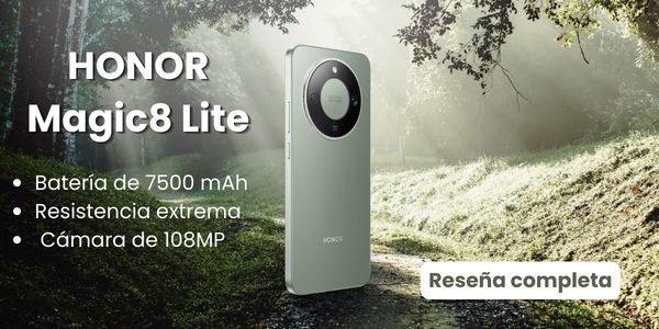 HONOR Magic8 Lite : batería de 7500 mAh, resistencia extrema y cámara de 108MP