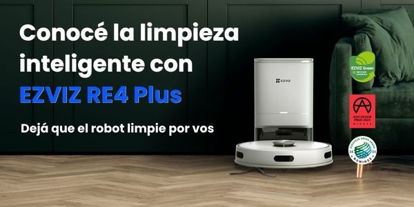 Conocé la limpieza inteligente con EZVIZ RE4 Plus