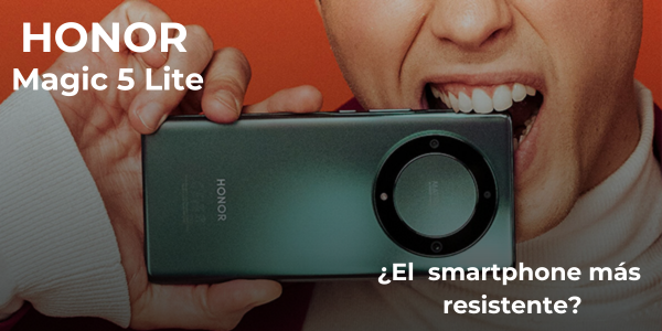 ¿El celular con el cristal más resistente? HONOR Magic 5 Lite.